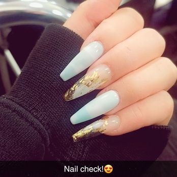Jasmine Spa Nails - Cloud nails with gold flakes - Nail Salons Near Me - Pasadena, California Jasmine Spa Nails - Cloud nails with gold flakes - Nail Salons Near Me - Pasadena, California
