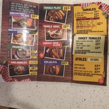 La Mixteca Tamale House - Quick Menu - Mexican Near Me - Suwanee, Georgia