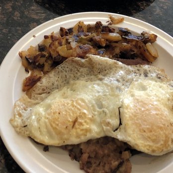 Zafis Luncheonette - Eggs over easy with corn beef hash. Perfect - Diners Near Me - New York, New York Zafis Luncheonette - Eggs over easy with corn beef hash. Perfect - Diners Near Me - New York, New York