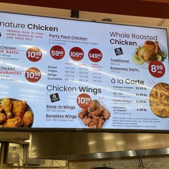 Vons - Von's Deli Signature Cafe Chicken Menu - Grocery Near Me - Anaheim, California