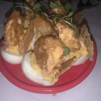 Steak 48 - Crispy Shrimp Deviled Eggs - Steakhouses Near Me - Houston, Texas Steak 48 - Crispy Shrimp Deviled Eggs - Steakhouses Near Me - Houston, Texas
