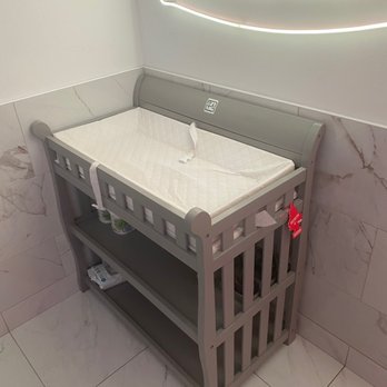 Cafe Moment - The changing table in the restroom. It's always nice to see this for families with little ones! - Desserts Near Me - Chantilly, Virginia
