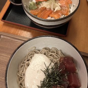Soba-ya - Sake - Oyako Don, maguro yamakake soba - Japanese Near Me - New York, New York Soba-ya - Sake - Oyako Don, maguro yamakake soba - Japanese Near Me - New York, New York