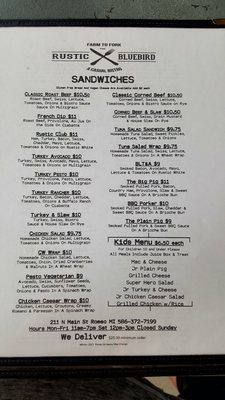 Menu photo 4 The Rustic Bluebird Romeo, MI Menu photo 4 The Rustic Bluebird Romeo, MI