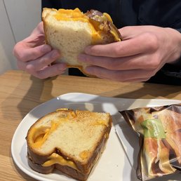 grilled cheese and chips grilled cheese and chips