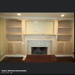 Tony E. Brierton Construction - mantle cabinets