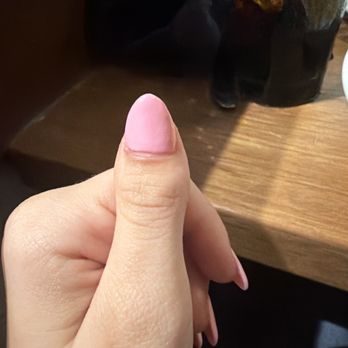 Blossom Nail Spa - The thumb nail was crooked and was not fully on the nail - Nail Salons Near Me - Sarasota, Florida Blossom Nail Spa - The thumb nail was crooked and was not fully on the nail - Nail Salons Near Me - Sarasota, Florida