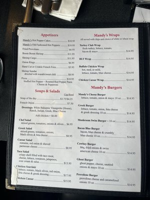 Menu photo 1 Mandy's Cafe Buffalo, NY
