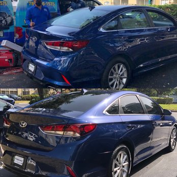 M&G Mobile Window Tinting - Before and after 15% ceramic tints - Car Window Tinting Near Me - Miami, Florida