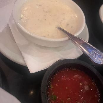 Las Potrancas Mexican Restaurant - Queso dip app!!! Side of salsa is complimentary - Salad Near Me - Parker, Colorado