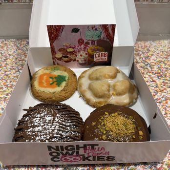Night Owl Cookies - Monthly Special, Donut Cookie, Dirty Diana & Dubai Chocolate - Desserts Near Me - Miami, Florida Night Owl Cookies - Monthly Special, Donut Cookie, Dirty Diana & Dubai Chocolate - Desserts Near Me - Miami, Florida
