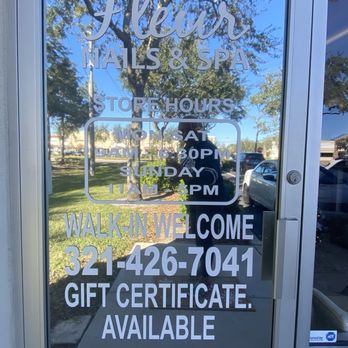 Fleur Nails & Spa - Entrance - Nail Salons Near Me - Melbourne, Florida Fleur Nails & Spa - Entrance - Nail Salons Near Me - Melbourne, Florida