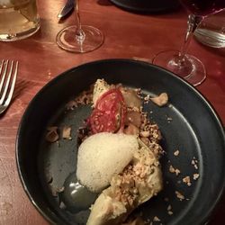 Bleu Marine - Artichoke gratin with foam