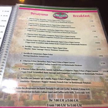 Molina's Ranch Restaurant - Breakfast - Cuban Near Me - Hialeah, Florida