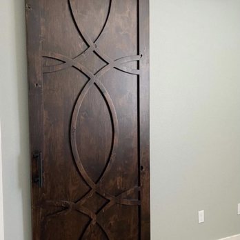 Barn Doors & More - Closed door facing bathroom. - Door Sales/Installation Near Me Barn Doors & More - Closed door facing bathroom. - Door Sales/Installation Near Me