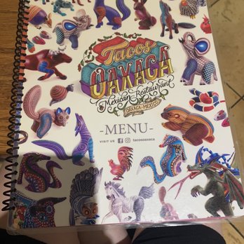 Tacos Oaxaca - Front of the menu - Tacos Near Me - Lillington, North Carolina