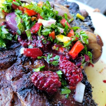 Perfect Platter Company - Ribeye with blackberry chimichurri and cabernet pan sauce - Caterers Near Me