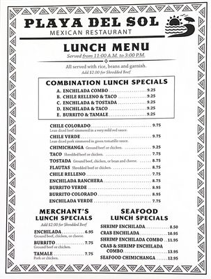 Menu photo 8 Playa Del Sol Mexican Restaurant Coos Bay, OR Menu photo 8 Playa Del Sol Mexican Restaurant Coos Bay, OR