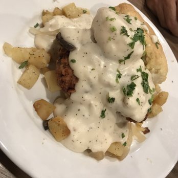 Frizzle Chicken Cafe - Country fried steak biscuit - Breakfast & Brunch Near Me - Pigeon Forge, Tennessee