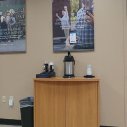 Chase Bank - Complimentary coffee (nothing fancy)