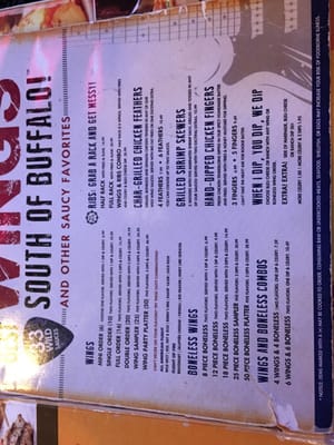 Menu photo 1 Wild Wing Cafe Gainesville, GA