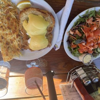 Harbor Cafe - Avocado Benedict, salad - American Near Me - Santa Cruz, California Harbor Cafe - Avocado Benedict, salad - American Near Me - Santa Cruz, California