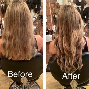 Hair Extensions Manhattan - Blonde extensions matched in natural light, not under salon bulbs. - Hair Extensions Near Me - New York, New York Hair Extensions Manhattan - Blonde extensions matched in natural light, not under salon bulbs. - Hair Extensions Near Me - New York, New York