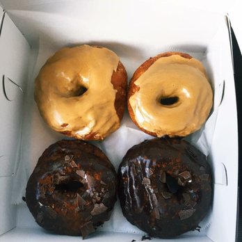 PVDonuts - Vegan Maple Glazed and Vegan Triple Chocolate - Donuts Near Me - Providence, Rhode Island