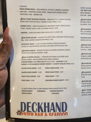 Menu photo 4 Deckhand Oyster Bar Austin, TX