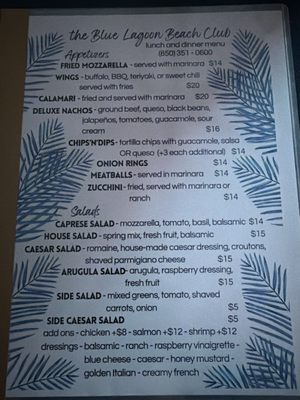 Menu photo 4 The Blue Lagoon Destin, FL