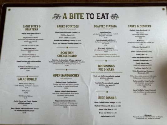 Menu photo 2 The Elephant House Edinburgh, EDH