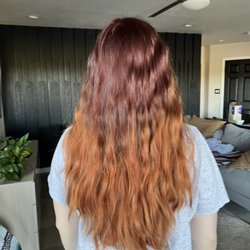 27 the salon - My daughters hair AFTER color correction for the second time.