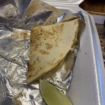La Sabrosa Tacos Y Mas - 1/3 of a carne asada quesadilla. - Tacos Near Me - Slidell, Louisiana