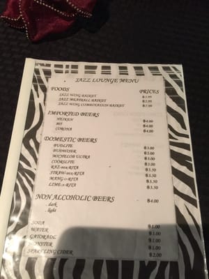 Menu photo 2 The Jazz Lounge Bakersfield, CA Menu photo 2 The Jazz Lounge Bakersfield, CA