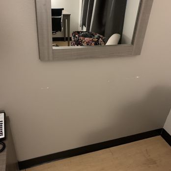 Red Roof Inn Lancaster, TX - Damage to the wall by moving furniture too close to the wall. - Hotels Near Me - Lancaster, Texas