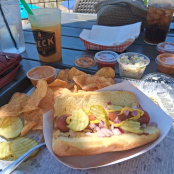 The Deck - Yummy dog - American Near Me - Muskegon, Michigan The Deck - Yummy dog - American Near Me - Muskegon, Michigan