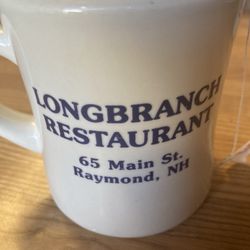 The Longbranch Restaurant - Coffee mug, with name of restaurant and address