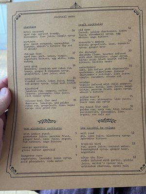 Menu photo 2 The Relic Lobby Bar Stratford, ON