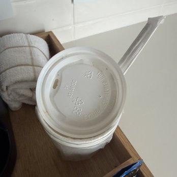 Element Miami Brickell - Dirty cups at check in - Hotels Near Me - Miami, Florida Element Miami Brickell - Dirty cups at check in - Hotels Near Me - Miami, Florida