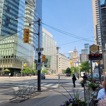 Cafe Landwer - View from seat of downtown Toronto - Cafes Near Me - Toronto, Ontario Cafe Landwer - View from seat of downtown Toronto - Cafes Near Me - Toronto, Ontario