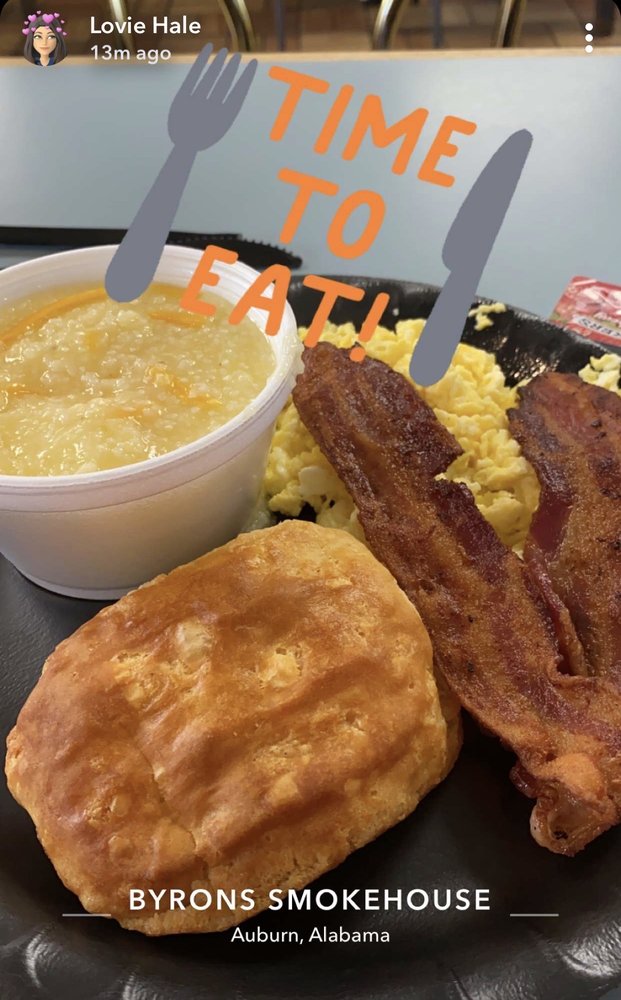 Food from Byron's Smokehouse