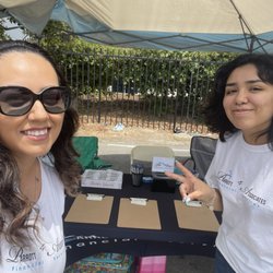 E Vásquez & Associates Financial Services - Esmeralda & Elisa working hard.