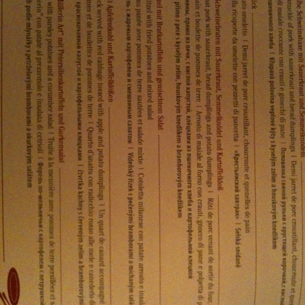 SchillerGarten - Partial Menu - German Near Me - Dresden, SN SchillerGarten - Partial Menu - German Near Me - Dresden, SN