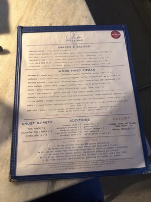 Menu photo 8 Sho Pizza Bar Nashville, TN Menu photo 8 Sho Pizza Bar Nashville, TN