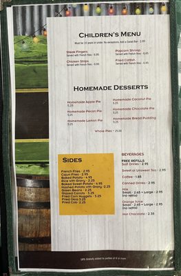 Menu photo 3 Fisherman's Galley Many, LA