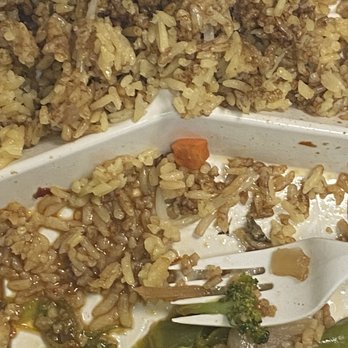 Golden House - a plate of rice and vegetables - Chinese Near Me - Bethesda, Maryland