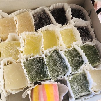 Hogetsu Bakery - Flavors: hazelnut, milk, chocolate, lemon, green tea & a chewy/colorful one they threw in for me - Bakeries Near Me - Chula Vista, California