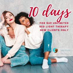 Sunchain Tanning - New to Sunchain? Experience the rejuvenating power of Red Light Therapy with our 10-day special for just $69. Restore, refresh, and glow!