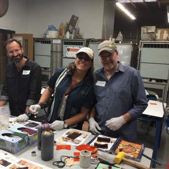 The Crucible - The crucible - Leather Class Adding fishing touches -Stacy Poulos Postcard Travelers - Art Schools Near Me - Oakland, California The Crucible - The crucible - Leather Class Adding fishing touches -Stacy Poulos Postcard Travelers - Art Schools Near Me - Oakland, California