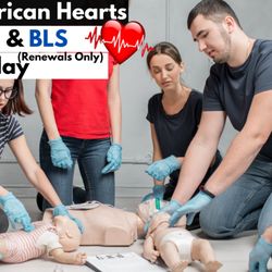 Saving American Hearts - Check out our "All in One" Class!
https://savingamericanhearts.com/bls-renewal-/-acls-renewal-/-pals-renewal-all-in-one-day-3-classes-fre